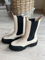 High Chelsea Boots Stiefel Stiefeletten beige schwarz 39 Kreis Pinneberg - Tornesch Vorschau