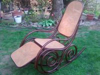 J&J KOHN - THONET Konkurrent - Schaukelstuhl mit Fußhalter Ludwigsvorstadt-Isarvorstadt - Isarvorstadt Vorschau