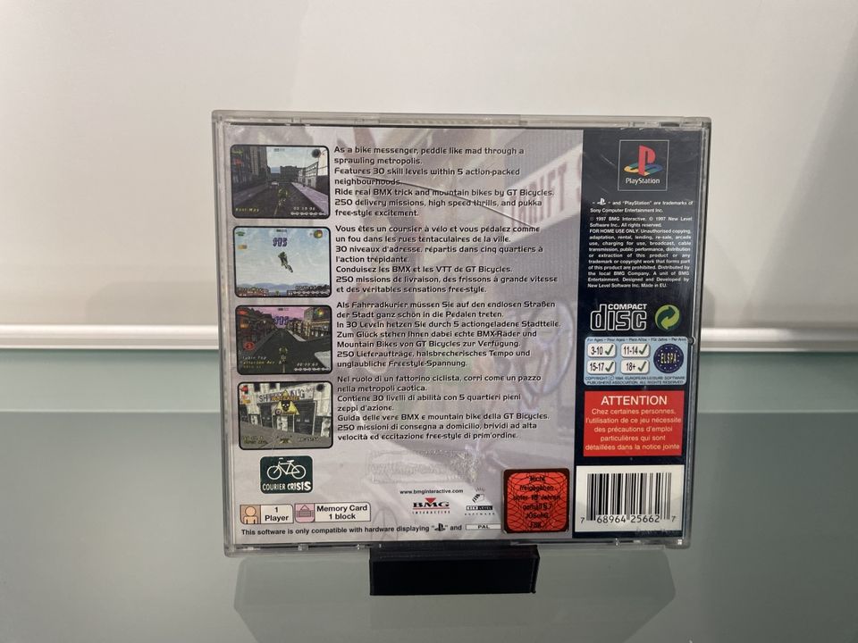 PS1 Playsation 1 Spiel Game - Courier Crisis in Vohenstrauß