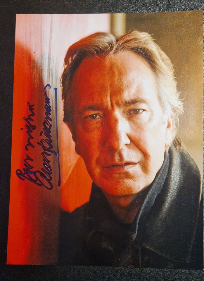 Autogramm Alan Rickman q3x18 cm Foro Harry Potter Star Signiert in Berlin