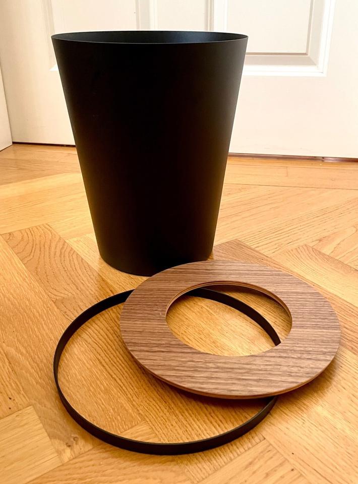 YAMAZAKI NEU RIN LUXUS DESIGNER MÜLLEIMER HOLZ STAHL KLASSIKER in Hiddenhausen
