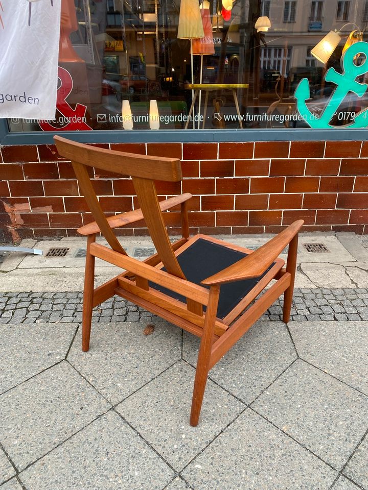 ◤  Arne Vodder Hochlehner Teak Sessel Ohrensessel Teakholz Model FD 164 Dänisch Design Danish mid Century Lounge Chair Stuhl 50er 60er 70er Vintage in Berlin