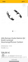 Alfa Romeo Giulia Stelvio Quadrifoglio QV Lenkrad Carbon Cover Baden-Württemberg - Klettgau Vorschau