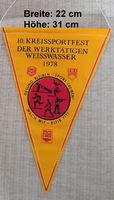 Wimpel "Kreissportfest der Werktätigen", Weißwasser 1978 Sachsen - Weißwasser Vorschau