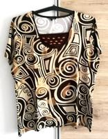 *CPM COLLECTION* Kurzarmshirt mit Holzperlen braun/beige Größe L Kr. Passau - Passau Vorschau
