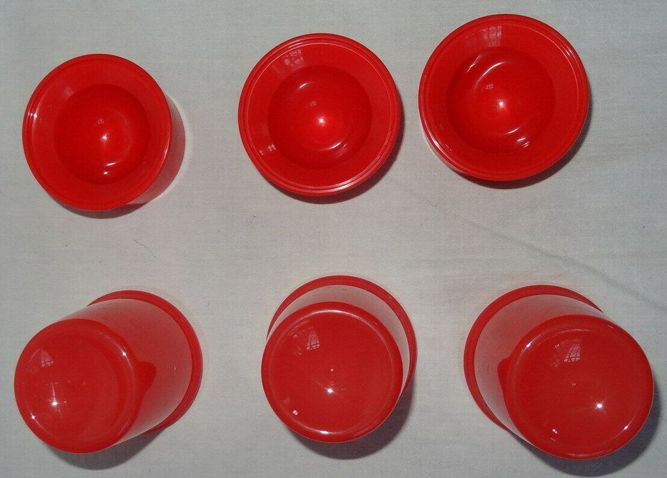 XP Tupperware Eierbecher rot 3x Eierfreund Thermo-Dou 2166A-4 216 in Bacharach