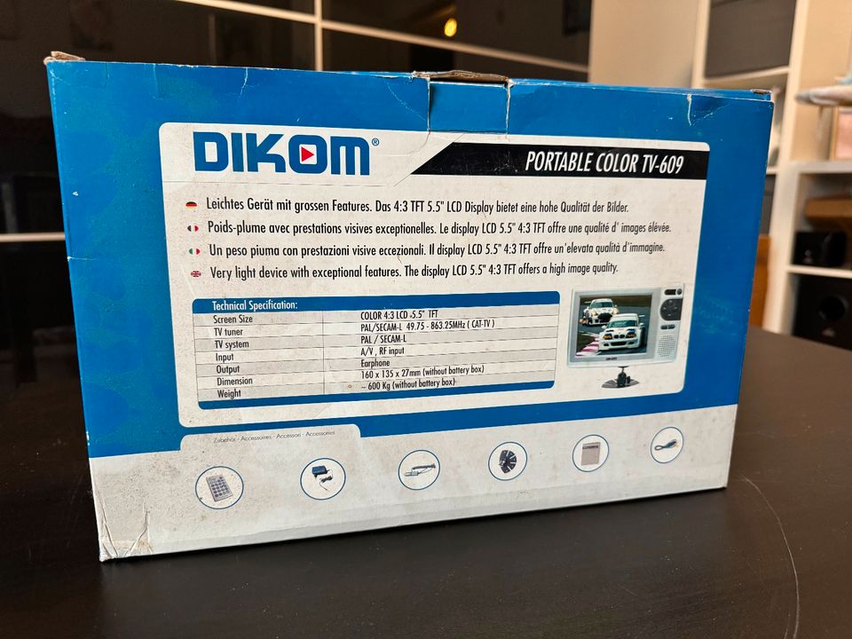 TOP in OVP - Dikom Fernseher Portable 5,5" LCD TFT in Solingen