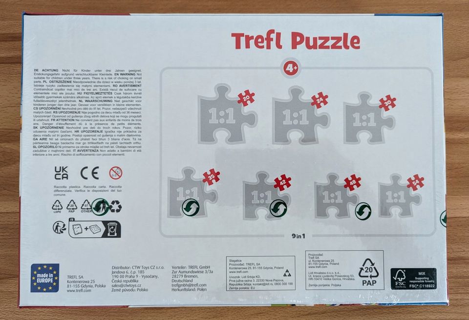 **NEU / unbenutzt / OVP** Trefl Puzzle "Paw Patrol" 9 in 1 Puzzle in Mülheim (Ruhr)