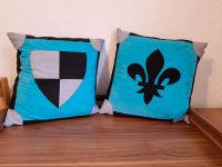 2 Kissen für Kinderzimmer Ritterburg schwarz-blau Bonn - Geislar Vorschau