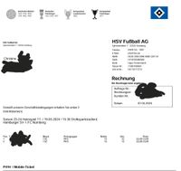 2 Karten HSV : NÜRNBERG!! Block 13C! 60€!! Berlin - Tempelhof Vorschau