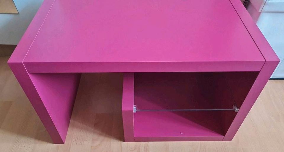 2× Couch-/Beistelltisch (magenta + gelb) in Paderborn