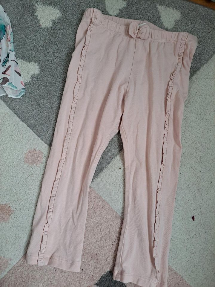 Leggins rosa volant Rüschen H&M 98 Hose in Lörrach