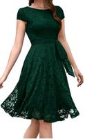 Dunkelgrünes Cocktailkleid halblang Muadress Hessen - Bischofsheim Vorschau