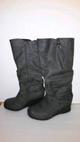 Stiefel mit Keilabsatz, Anna Field, grau, Größe 40 Niedersachsen - Grünendeich Niederelbe Vorschau