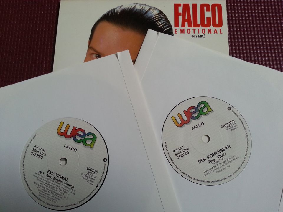 Falco Emotional (N.Y.Mix) Special Limited Edition Double Pack "7 in Berlin