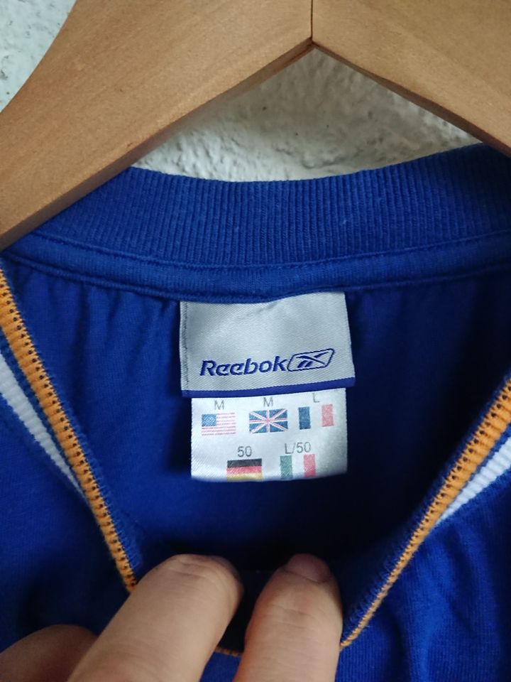 Reebok, Vintage 90er Jahre, T-Shirt, blau, Größe L in Eltville