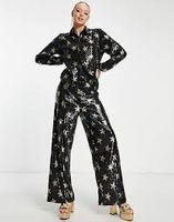 ASOS Pailletten Hose 38 Sterne ABBA schwarz gold NEU 70s Disco Berlin - Zehlendorf Vorschau