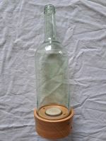 Flaschen kerzenständer für teelicht, Glas Holz,  handmade Bayern - Haßfurt Vorschau