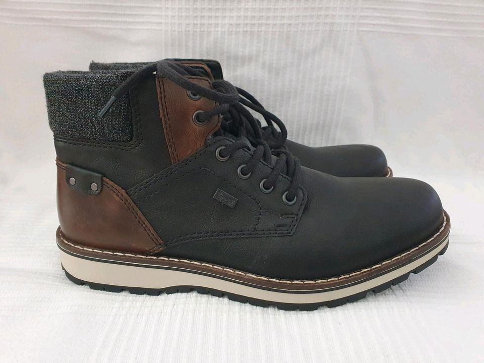 Neu! Rieker Winterschuhe Schnürboots schwarz braun 40 in Wiesbaden