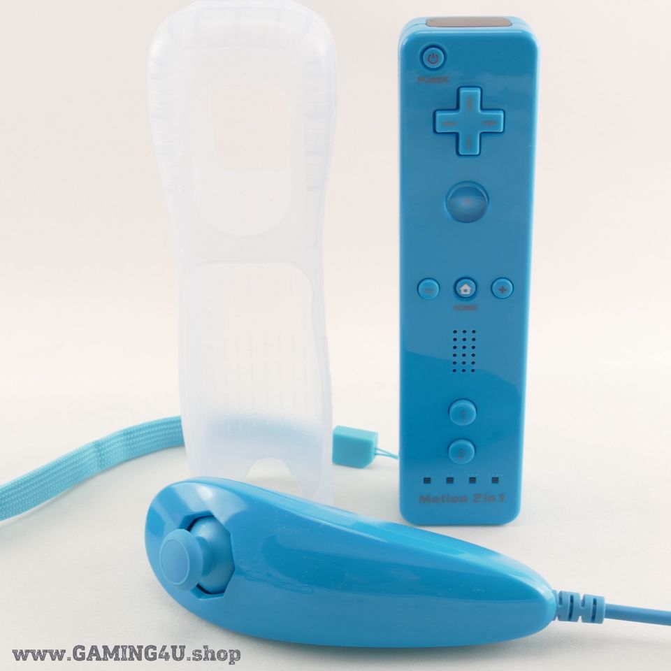 2 in 1 Remote Motion Plus Controller, Nunchuk für Nintendo Wii in Aulendorf