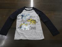 Blau/Weiß Langarm Glitzer Dino T-Shirt - Größe 128 Nordrhein-Westfalen - Mülheim (Ruhr) Vorschau