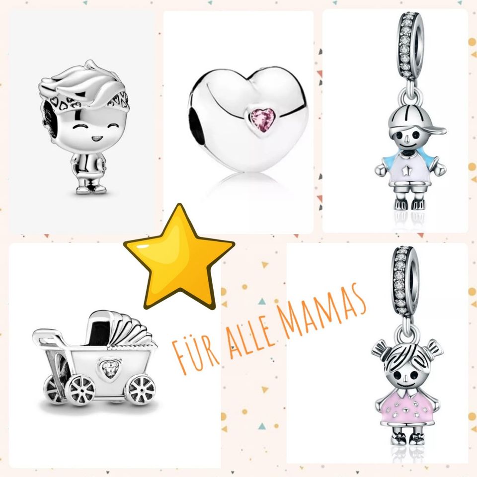 Charms 925er Silber Familie Geburt Baby Für Pandora Armband in Straelen