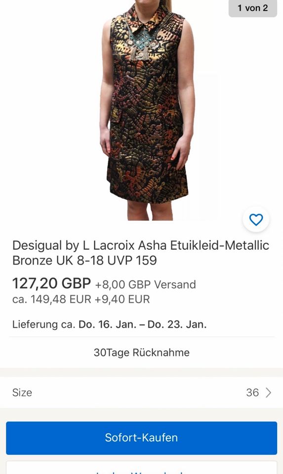 NEU Desigual Etuikleid by Lacroix in Frankfurt am Main