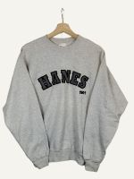 Hanes Big Logo Sweatshirt Pullover Nike Adidas Embroidered 90s Dresden - Innere Altstadt Vorschau