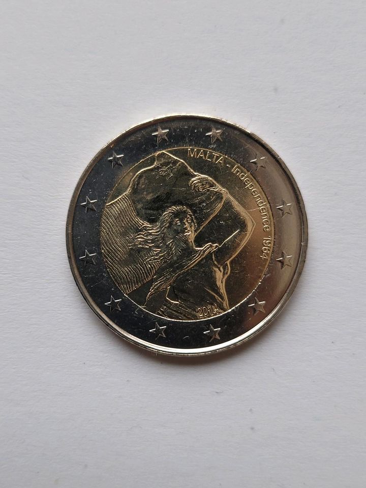 2 Euro Münze Malta 2014 Unabhängigkeit in München