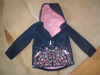 Softshell Jacke von Topolino Gr.122 dunkelblau mit Blumen-Motiv Hessen - Gilserberg Vorschau