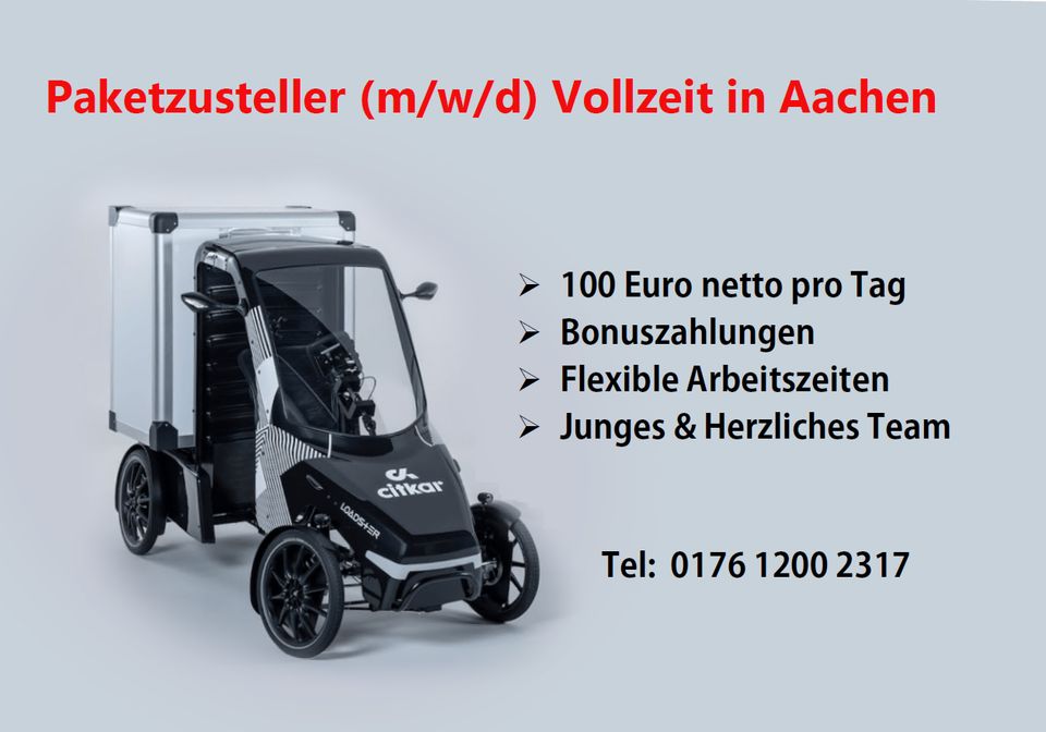 Fahrer gesucht-Aachen 100€ pro Tag in Stolberg (Rhld)