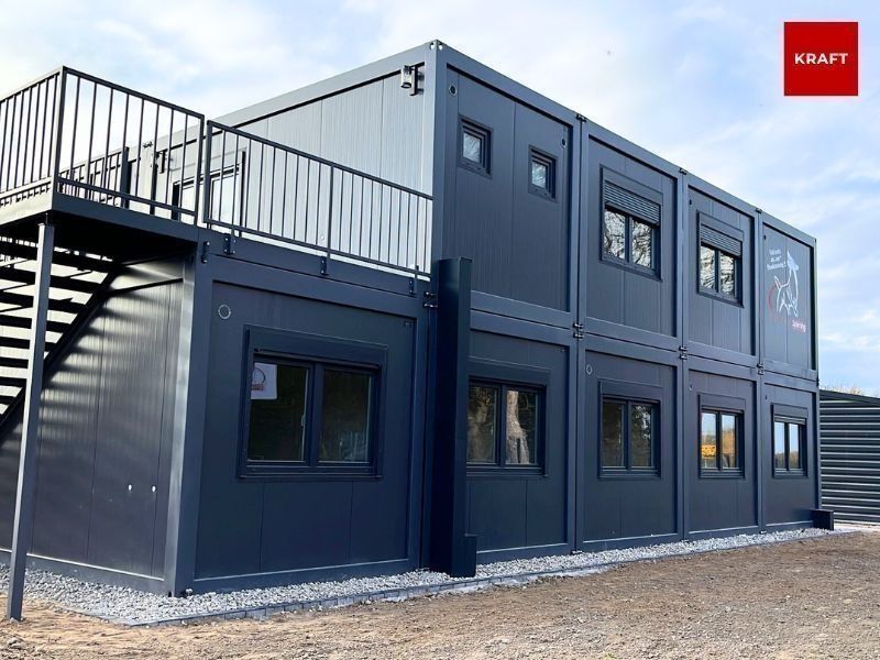 Bürocontaineranlage | 2 Stockwerke | 6 Module | 80 m² in Stolberg (Rhld)