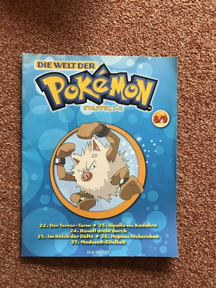 Die Welt der Pokémon Staffel 1-3 Beiheft 8/9 von Hachette in Hamburg