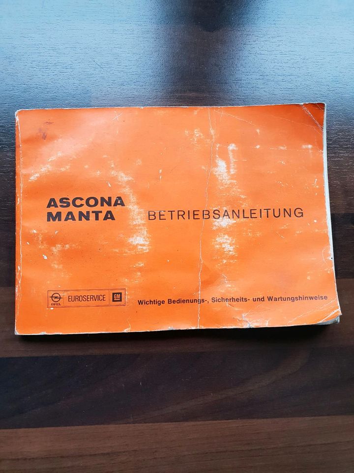 Opel Manta / Ascona Bedienungsanleitung in Bielefeld