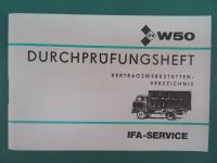Durchführungsheft Scheckheft IFA-Service LKW IFA W50 1986 Brandenburg - Eberswalde Vorschau