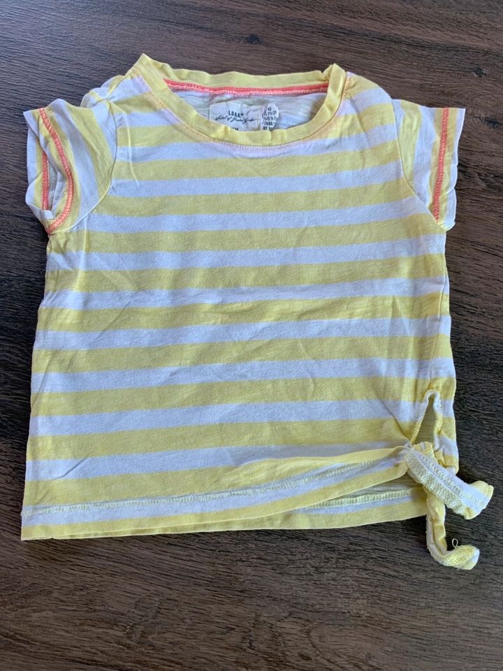 H&M Mädchen T-Shirt gelb mit Streifen ~92 in Dortmund