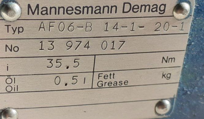 DEMAG AF06 KBF80 A12-2 AFW06 KBA112 B12-2 KBF90 A4-2 AFW08 in Nordhausen