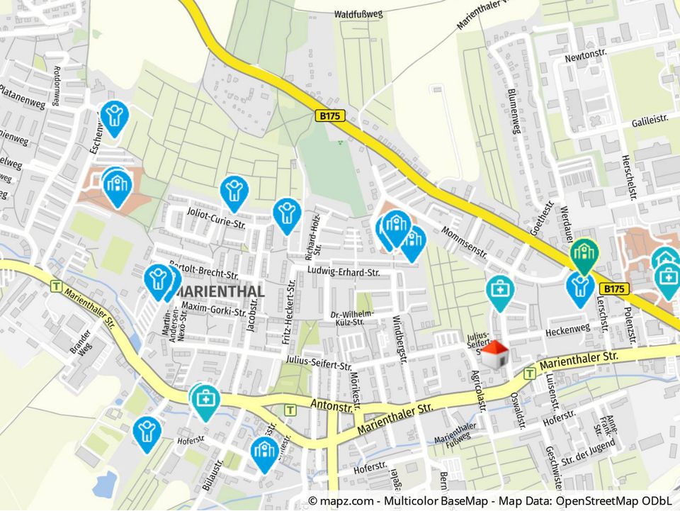 Renovierte 4-Zimmer-Wohnung mit BALKON und PKW-Stellplatz im beliebten Stadtteil Marienthal zu vermieten! in Zwickau