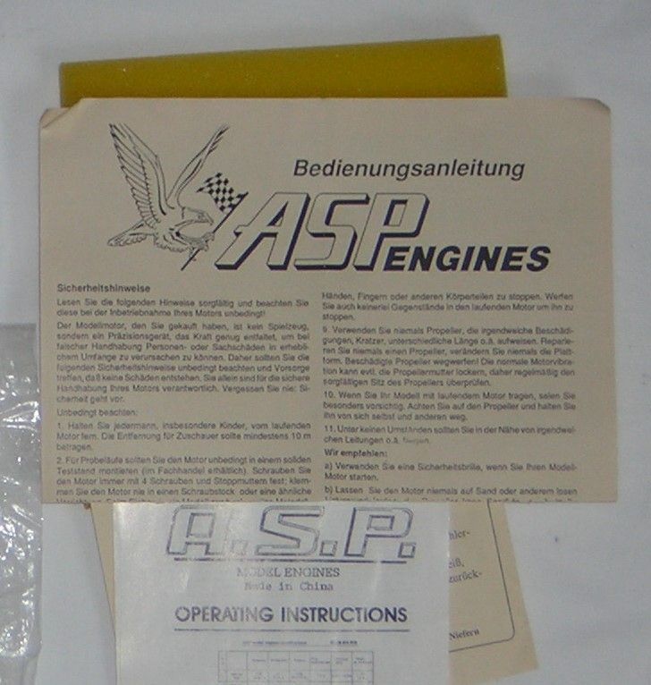 unbenutzter Heli-Motor ASP 32 H ABC 5,22 ccm Glühzünder, vintage in Neu-Anspach