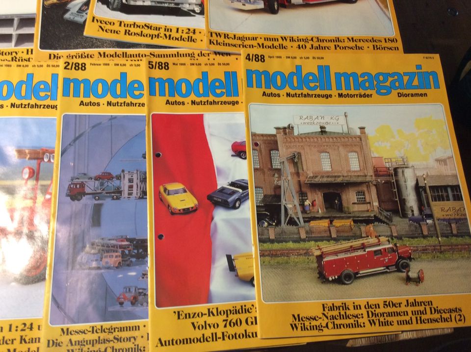 Modellautos Modell Magazin Sammlung 80er Jahre 23 Stück in Denkte