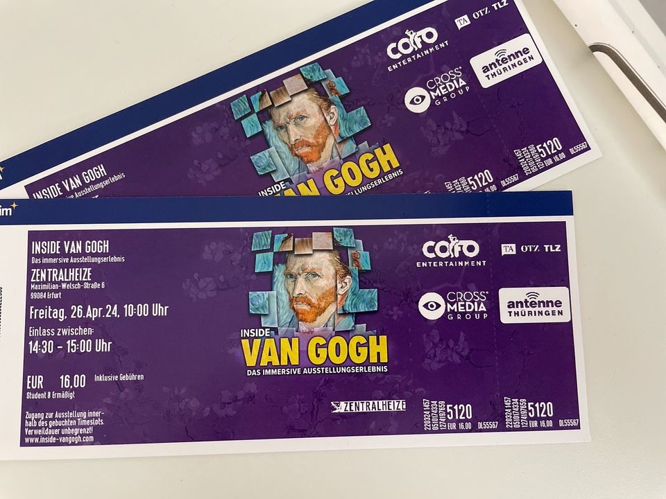 Tickets Inside Van Gogh Ausstellung Erfurt in Erfurt
