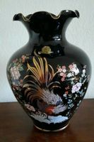 Große Vase schwarz Opalina fiorentina Vintage Prunkvase 30 cm Schleswig-Holstein - Bargteheide Vorschau