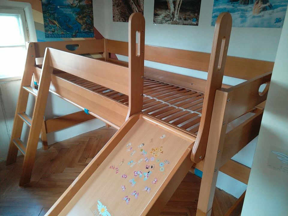 Paidi Varietta Kinderbett Hochbett Spielbett Stockbett Buche in Riedering