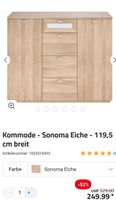 Kommode und Hängeregal Schrank Sonoma Eiche Thüringen - Gera Vorschau