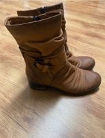 Mjus Stiefel Stiefeletten Gr. 40 echt Leder braun Cognac Bayern - Neunburg Vorschau