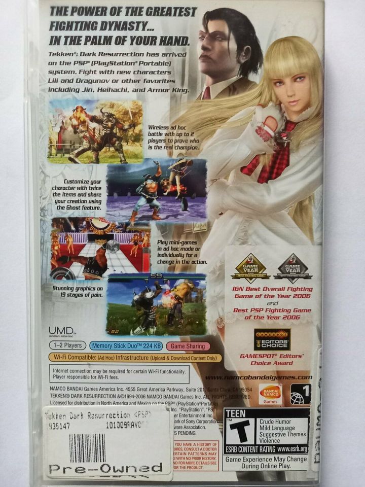 Tekken: Dark Resurrection - PSP Spiel in Buxtehude