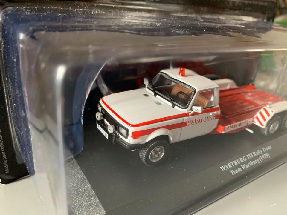 Wartburg 353 Rally Trans Barkas B1000 Rally Modellauto 1:43 DDR in Borna