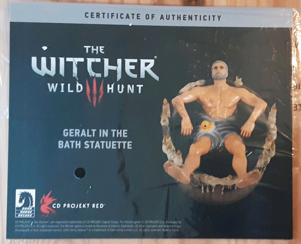 The Witcher 3 Wild Hunt Statue "Geralt in der Badewanne" in Barmstedt