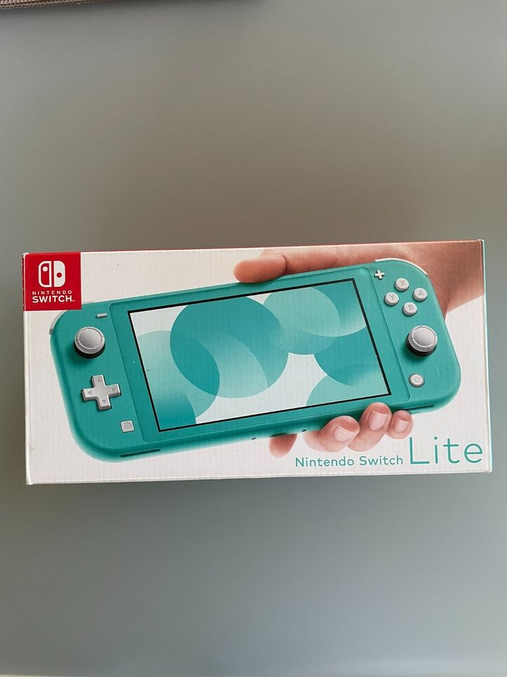 Nintendo Switch Lite Türkis in Top Zustand und OVP in Groß Germersleben