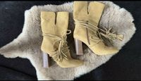 ZARA wild Leder Stiefel Sandfarbe Stiefeletten Gr.38 Nordrhein-Westfalen - Drensteinfurt Vorschau